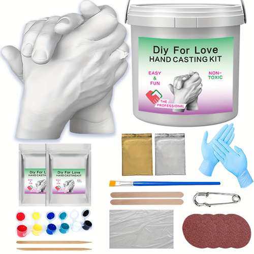 Hand Casting Kit For Couples - Plaster Hand Mold Casting Diy Kit For Adults  And Kids, Anniversary Wedding Birthday Gifts For Her Or Him And Mom - Baby  & Maternity - Temu Austria